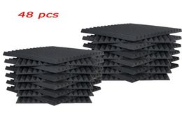 48 PCS Panneaux acoustiques Studio Sinofroofing coin 1 "x 12" x 12 "6903582
