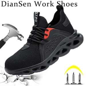 48 Grootte unisex werkveiligheid schoenen stalen teen dop licht ademende sneaker voor mannen anti-smash en anti-punctie veiligheid sneakers 240410