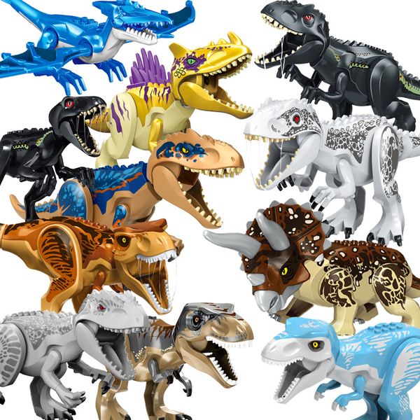 48 Types Grande Taille Jurassic World Park Dinosaures Chiffres Briques Assembler Des Blocs De Construction Jouets Tyrannosaurus Rex Pour Enfants Cadeau