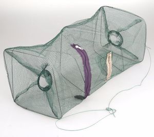 482222 cm filet de pêche pliant attraper crabe crevettes méné poisson appât piège fonte Dip Net Nylon réseau Cage accessoire de pêche 9380022