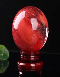 4855 mm Rouge Crystal Ball Red Smelting Stone Crystal Ball Sphère Crystal Guériss Artisanat Home Docoration Art Gift3200493