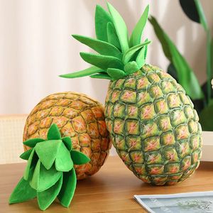 48CM mignon simulation fruits ananas en peluche jouet en peluche doux réaliste ananas dormir oreiller coussin poupée jouets pour enfants filles 240122