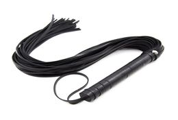 48 cm Faux Leather Whip Riding Crop Party Handgreep Flogger Queen Black Horse Whip For Horse Racing Riding Entertainment2616393