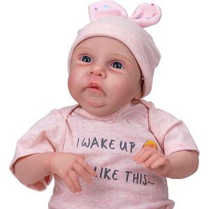 48 cm Miley Reborn Baby Dolls Baby Doll Lifelike Silicona Vinilo Recién nacido Dolly Softlers Juguetes Regalos para niños