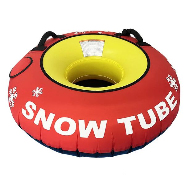Traîneau gonflable de Tube de neige de couverture en Nylon de 48 pouces/122 cm pour l'équipement de jeu d'hiver fond Durable 1 cavalier 231225