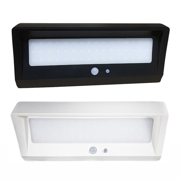 Luces de pared de seguridad solar Sensor de movimiento PIR 48 LED 900lm Luz de jardín al aire libre 4 Modo de iluminación Impermeable IP65