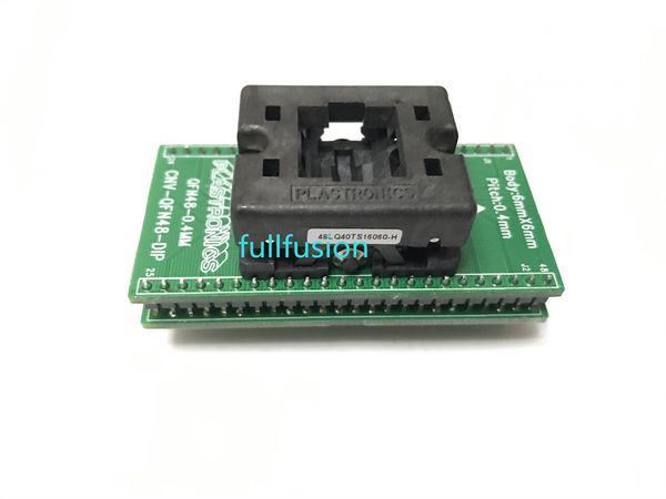 48LQ40TS16060 Plastronics QFN48 A DIP Adaptador de programación Paso de 0,4 mm Tamaño del paquete 6x6 mm Toma de combustión