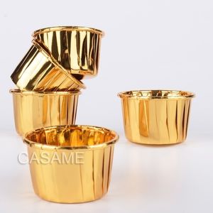 48pcs cupcake liner cuisson tasse papier muffin cas boîte à gâteau tasse tartes aux œufs plateau gâteau moule outils de décoration Y200618