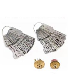 48PCS Guli S Slot Un mot électrique SS Multi Picking Keys Raider Pick up pliable Secret pling Set Pocket Lock Pick6774168