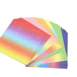 48 stks Multisizes Vierkant Origami Papier Kleurrijke Dubbele Kanten Ambachten Papier Voor Thuis Kleuterschool Kinderen DIY Plakboek Papieren Geschenken 240122