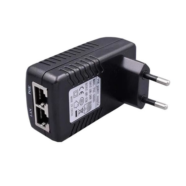 48V 0,5A 24 watt Poe Plux de mur Poe Injecteur Ethernet Adaptateur CCTV IP CAMER