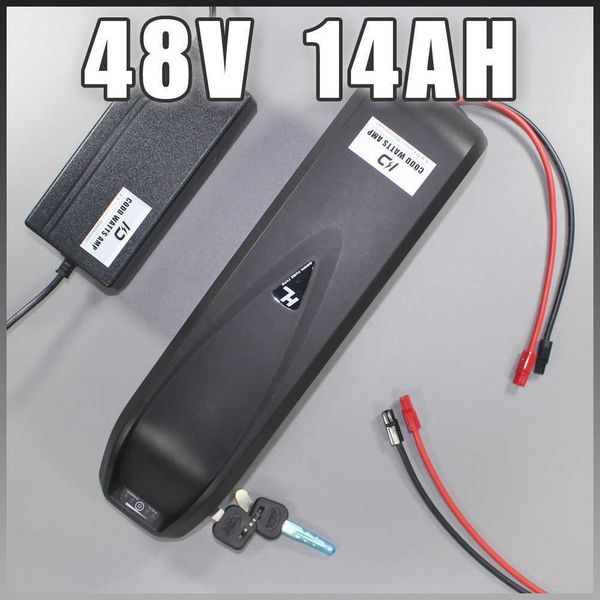 48v 1000w batterie de vélo électrique 48v 14ah Sanyo bouteille au lithium Hailong 750W batterie 8FUN BBS02 Bafang moteur