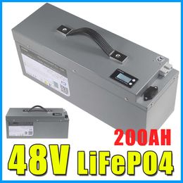Batterie LiFePO4 48V, 100ah, 200H, pour véhicule électrique, AGV, chariot élévateur, bateau, Golf, voiture, batteries de démarrage
