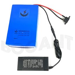 Batterie au Lithium 48V 12AH pour vélo électrique Bafang BBSHD 350W 500W batterie de vélo électrique Rechargeable 13S 18650 48V + 2A chargeur