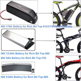 48V 17Ah 36V 9.6Ah 10.2Ah 12.8Ah 14Ah Batería de bicicleta eléctrica plegable Rich Bit TOP-860 TOP-730 TOP-880 TOP-012 CYSUM M900 M980