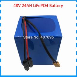 48V 24Ah LiFePo4 accu Gebruik 32700 mobiele 15S 4P voor elektrische fiets 48V 1000W 2000W Bafang motor met Lader 50A BMS