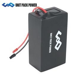 Batería de iones de litio de 48V 30Ah 1800W E-Scooter con PVC negro grueso + 50A BMS 5A Cargador rápido