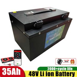 48V 35Ahli Ion Batterij Pack E-Bike Electric Bicycle Battery Scooter met 50A ontlading BMS met oplader