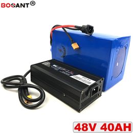 Batterie de vélo électrique 48V 40ah pour moteur Bafang BBSHD 1500W 2000W batterie au Lithium 48V vélo électrique 18650 avec chargeur 5A livraison gratuite