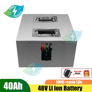 48 V 40AH Li ion Robot Intelligent AGV batterie Pack manutention voiture électrique voiture de tourisme chariot élévateur batterie au Lithium + chargeur 5A