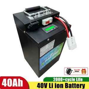 Batterie Lithium-Ion 48V, 40ah, BMS 50a intégré, adapté aux moteurs de vélo et moto électriques 200W-2000W