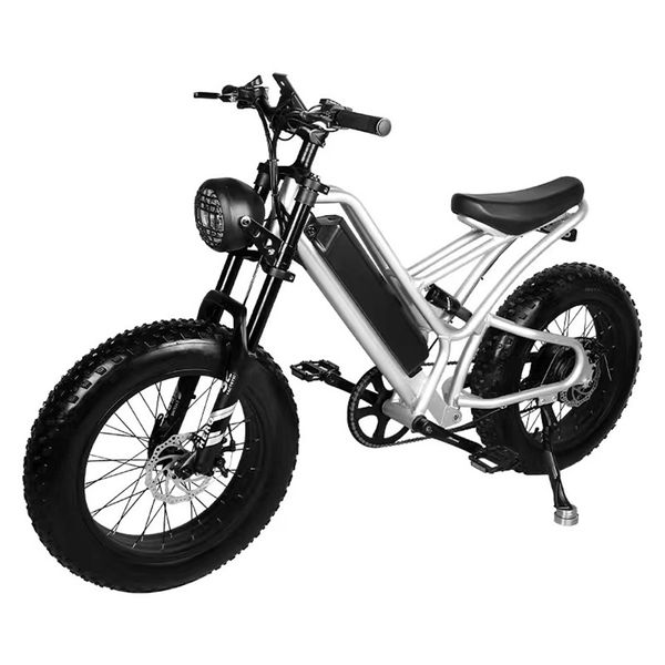 Vélo tout-terrain électronique en alliage d'aluminium, 48V, 500W, motoneige, vitesse variable, vélo électrique de plage, pneus larges 4.0