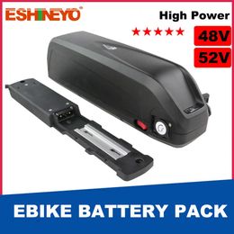 48V 52V 20AH Batterie Ebike Pack Hailong Downfube 18650 Batteries au lithium pour le vélo électrique Bicycle 500W 750W 1000W 1500W MOTEUR