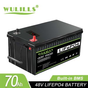 Pack de batteries Lifepo4 48v 70ah, Lithium fer Phosphate, BMS intégré pour bateau, chariot de Golf, dispositifs de sécurité de Camping