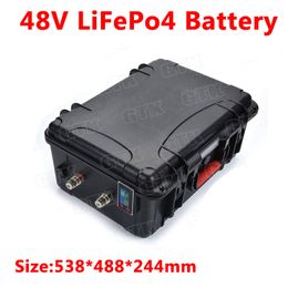 48V 80ah 100Ah 120ah 150ah LiFepo4 batterie au lithium avec BMS pour 1500W 5000w camping-car voiture électrique énergie solaire 10Acharger