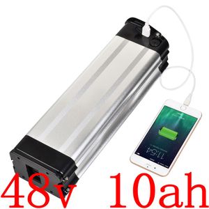 Batterie Lithium-ion 48V, 8ah, 9ah, 10ah, 11ah, 12ah, 12,5 ah, 13ah, pour vélo électrique 500W, 10ah, avec chargeur 2a, sans taxes