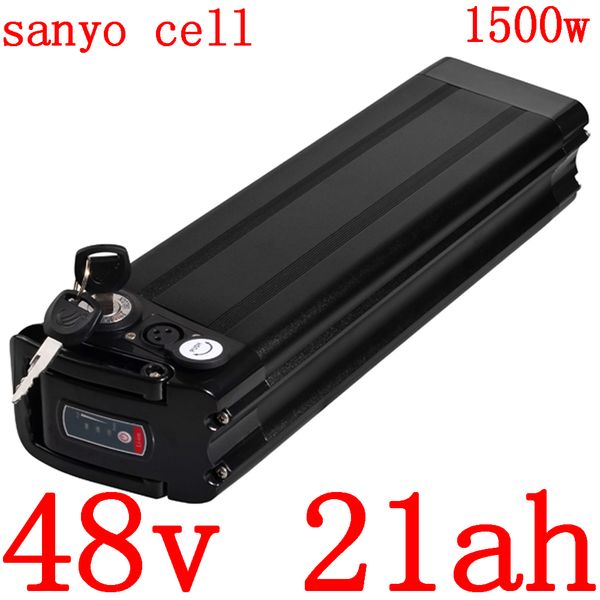 48V batterie 20AH vélo électrique 10AH 14AH 17.5AH 21AH lithium utiliser cellule sanyo 1000W 1500W moteur Ebike