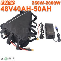 48V Batterij 48V 1000W 1500W 2000W eBike Batterij 48V 18AH 20AH 25AH 30AH 35AH 40AH Elektrische Fiets Driehoek Lithium Batterij.