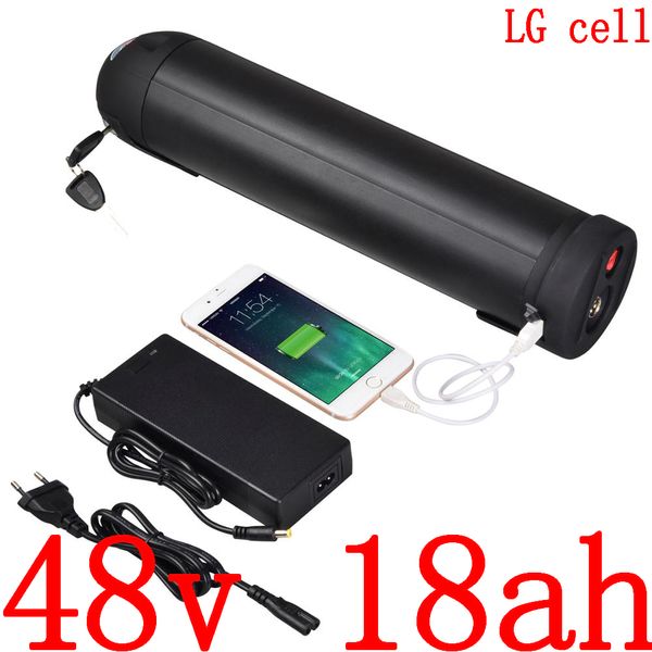 Batterie li-ion 48V 500W 750W 1000W ebike 18AH lithium 48v 17ah vélo électrique utiliser la cellule LG