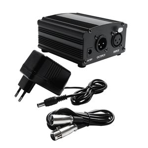 48 V Phantom Power for BM 800 Condensor Microfoon Phantom Power 48V USB met XLR-kabel voor Microfone Audio Adapter DC Power