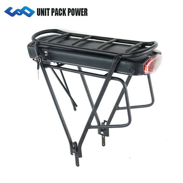 48V porte-bagages arrière batterie de vélo électrique 21700 LG Samsung 50E 36V 19.2Ah ville montagne pour Ebike avec porte-bagages feu arrière