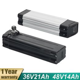 Batería de litio Silverfish de 48V, baterías para bicicleta eléctrica de 10,4ah, 14ah, batería de 36V, 13ah, 18ah, 21ah, Pacfor de 250W, 350W, 500W, 750w y 1000w