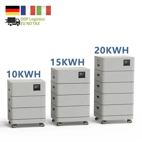 Sistema de almacenamiento de energía Solar residencial, batería de fosfato de hierro y litio, apilable, 48V, 5Kwh, 10Kwh, 20Kwh, 50Kwh, LiFePo4, 100Ah, 200Ah, 300Ah