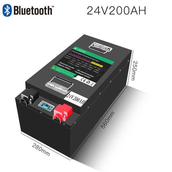 48V200AH admite suministro de alimentación extraíble de Shel Bluetooth Steel