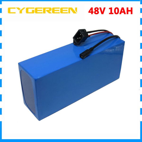 Batterie de vélo électrique 48 volts 48 V 10AH 500 W 48 V ebike e scooter batterie Lithium-ion avec chargeur 15A BMS 2A droits de douane gratuits