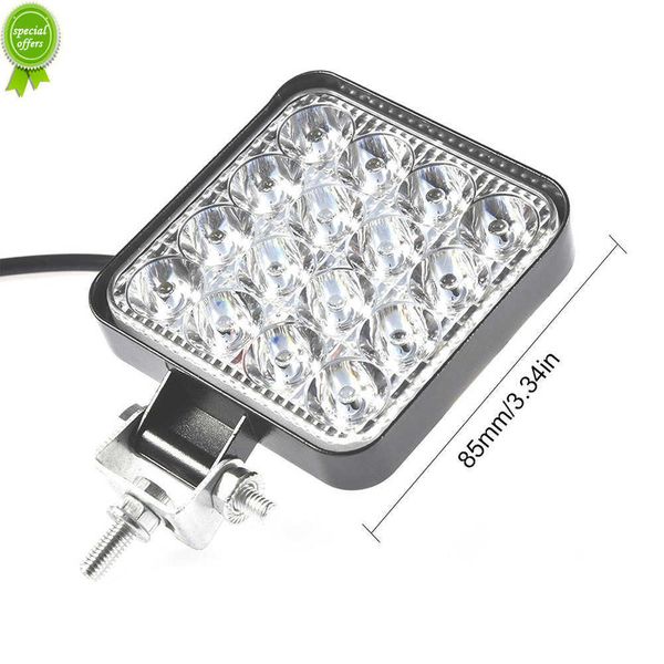 48W 6000K 12/24V conduite antibrouillard voiture feux de travail Super lumineux LED projecteur pour voiture/moto/SUV/camion/chariot élévateur/bateau