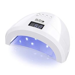 Lampe UV 48W lampe LED pour ongles sèche-ongles pour tous les gels UV lampes à ongles polies semi-permanentes avec 4 minuterie capteur intelligent outils de manucure 240318