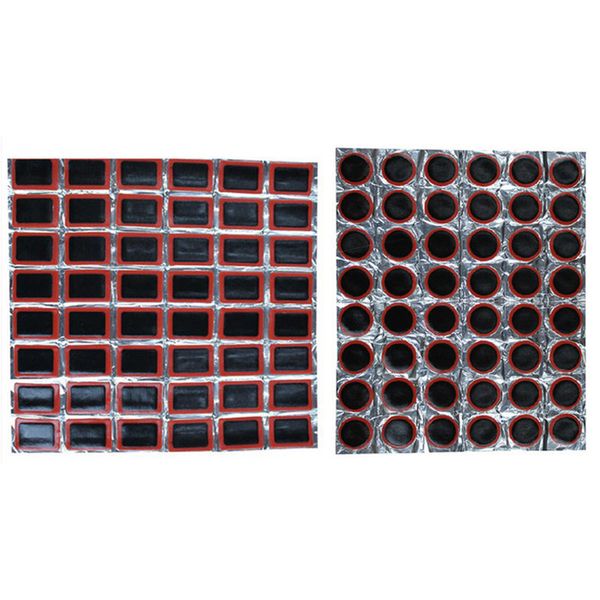 48X Parche de goma para bicicleta 25mm Herramientas de reparación de bicicletas Ciclismo MTB Motor Neumático Neumático Tubo interior Perforación Profesional TSLM1