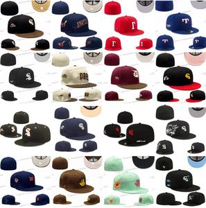 49 colores Béisbol para hombres Sombreros ajustados Marrón SD Deporte Gorras de diseñador completamente cerradas Color verde negro Gorra de béisbol de Houston Chapeau Parche de palmera cosido LA Nov20-02