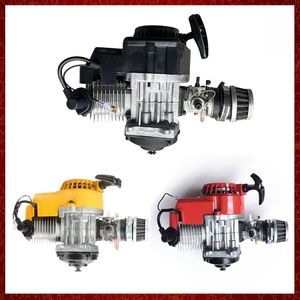 49cc 2 -takt Motorfiets trekstartmotor Motor Transmissie Motor Luchtfilter Mini Pocket Dirt Pit Bike ATV Quad 4 Wiel MFD21