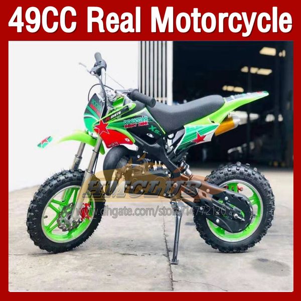 49CC 50CC 2 temps moto essence scooter ATV tout-terrain Superbike enfant véhicule MINI moto adulte enfants deux roues sport Dirt Bike garçon fille cadeaux d'anniversaire