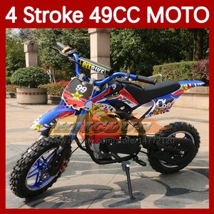 49cc 50cc 4 Temps Mini Moto Montagne Essence Scooter Adulte Enfants Course Moto ATV tout-terrain Superbike Moto Vélos Dirt Bike Garçon Fille Jouet Cadeaux d'anniversaire