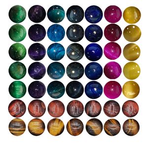 49 stks 10mm natuurlijke kristallen ronde steen kraal losse edelsteen diy gladde kralen voor armband ketting oorbellen sieraden maken