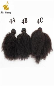 4a 4b 4c Afro Kinky Curly Human Hair Weave Bundles Virgin HairExtensions Cuticle Aligned 1020inch7175113