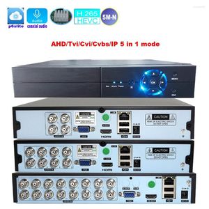 4CH/8CH/16 canaux 5MP-N Audio Coaxial intelligent P2P hybride 5 en 1 H.265 pour caméra IP AHD TVI CVI CVBS