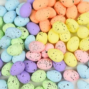 4cm Foam Easter Eggs Happy Easter Decorations Painted Bird Pigeon Eggs DIY Craft Kids Gift Favor Home Decor Easter Party Decoration RRF14321
